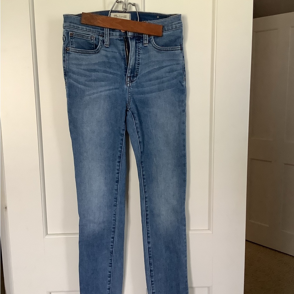 Madewell Blue Skinny Jeans with Medium Wash